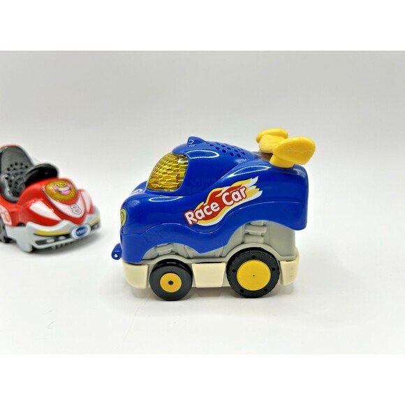 Vtech GO GO SMART Wheels Gavin Red Race Car Go Kart + Blue Race Car Lot Of 2 - Picture 7 of 16
